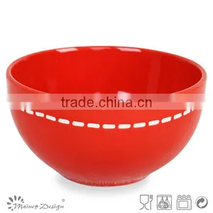 New Products Wholesale Silk Screen Ceramics Cereal Bowl thumbnail-3
