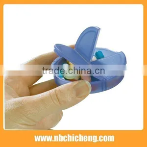 Wholesale 3 Compartment Pill Box, Round Pill Box, 3 Days Round Pill Box thumbnail-2