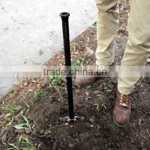 New Function Outdoor Multifunction Bushcraft Shovel Knife Hoe Hammer and Flashlight thumbnail-3