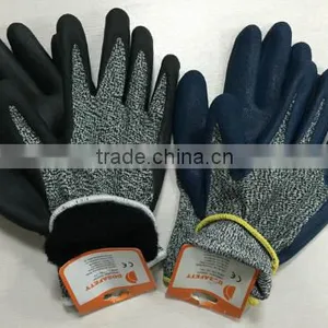 DDSAFETY 2017 Black Nitrile Coated Gloves Cut Resistance Gloves thumbnail-4