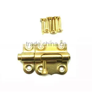 Hot Safety Cellar Bolt, Brass Finish Iron Cellar Window Bolt, 2" Cellar Bolt For Door thumbnail-1