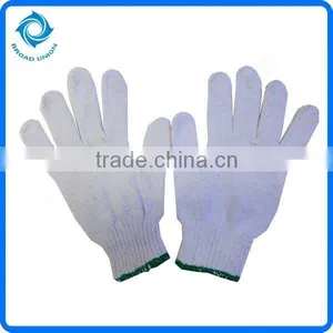 White Cotton Knit Gloves Cheap Work Gloves thumbnail-1