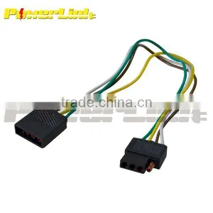 S20175 TRAILER END LIGHT WIRING HARNESS BONDED FLAT 4 WAY POLE PIN CONNECTOR thumbnail-1