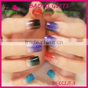 Hot Selling Gradient Color Nail Sticker for Girls, Gradient Nail Stick Fashion Nail Art Decals thumbnail-1
