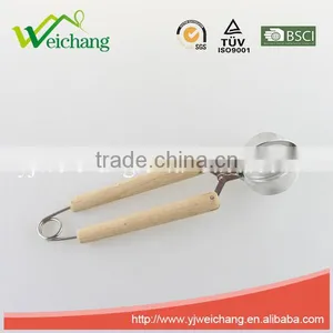 WCL029 Wooden Handle Stainless Steel Tea Ball thumbnail-3