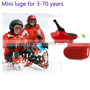 Freestyle Mini Luge Neige Snow Sled Race Sport One Person All Ages Compact Lightweight thumbnail-1