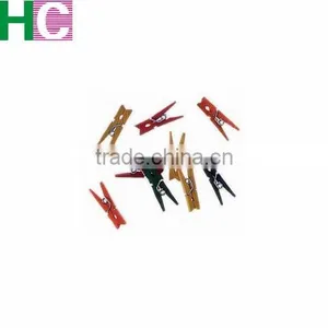 Colorful Wood Colthes Pins With Spring Closure thumbnail-1