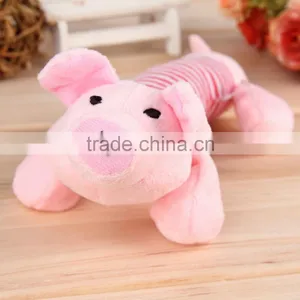 New Dog Toys Pet Puppy Chew Squeaker Squeaky Plush Sound Duck Pig & Elephant Toys 3 Designs Free Shipping thumbnail-3