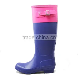 New Arrival Knee High Women Rain Boots Rubber Boots Wellington Gumboots thumbnail-5