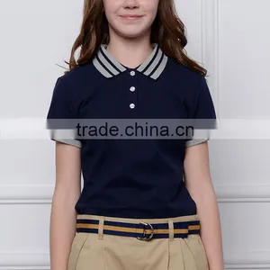 2017 Spring New Girl's Sports T-shirts, Wind Student Polo Shirts, Short Sleeved T-shirts OEM thumbnail-5