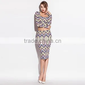 Two Piece Porm Dress Latest Wholesale Dress Designs for Ladies thumbnail-2