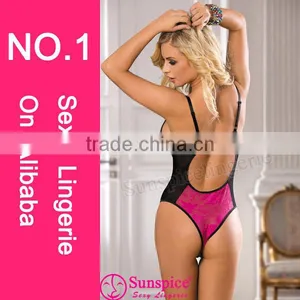 2015 High Quality Hot Sales Erotic Girls Sexy Lingerie Sexy Sleep Lingerie Sexy Micro Teddy Lingerie thumbnail-2