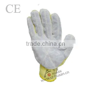 Anti-cutting Gloves With the Cowhide Center of the Palm thumbnail-1