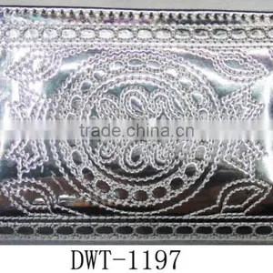 Fashion New Silver Stitching Crown Leather pu Wallet thumbnail-2