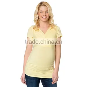 Hot Sale Blank t Shirt for Pregnant Women Modern Maternity Clothings thumbnail-1