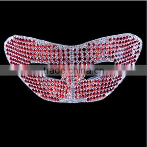 Indian Mask Long Chicken Tail Feather Ball Mask Blue Flower Mask for Sale 2016 thumbnail-3