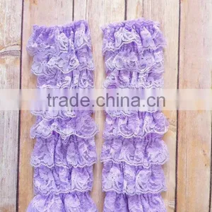 Cute Baby Girls Pink Leg Warmers Ruffle Tulle Baby Girls Lace Legging Warmers thumbnail-4