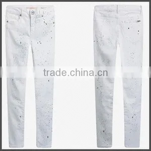 Sexy Girl White Spray-on Jeans Pants thumbnail-2