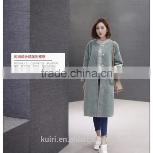 Luxury Thick 100% Genuine Sheep Leather Jacket Women Real Fur Leather Coat Natural Merino Sheep Fur Overcoat thumbnail-4