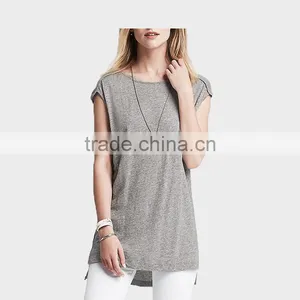 Women Wear Ladies T-shirt Irregular Long Tshirt thumbnail-1