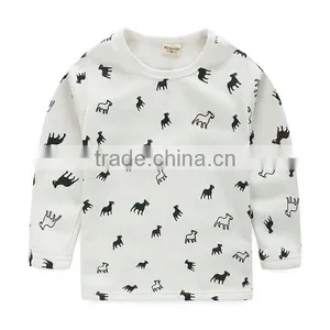 2016 Printed Running Horse Tee Baby Boy Children Clothing T-Shirts 0-24M thumbnail-2