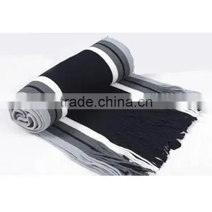 New Arrival Cheap Price High Quality Wool Knitting Design Men's Winter Warm Scarf thumbnail-2