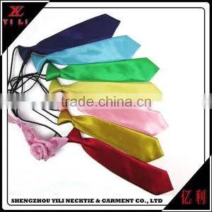 Monochrome Short School Polyester Printed Kid's Necktie thumbnail-1