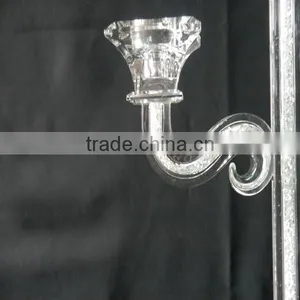 Hot Sale !!! Unique Crystal Candle Holders Wedding Table Decorations JKC-0010 thumbnail-3
