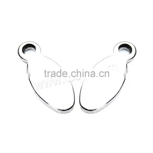 Best Selling Products Original Color Stainless Steel Flat Oval Metal Tag Charm thumbnail-2