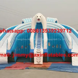 Factory Price Commercial Inflatable Water Park Equipments, Inflatable Bear Water Slide For Sale thumbnail-1