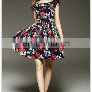 High Quality Sleeveless Super Dress Fashion Elastic Waist Dress Summer 2016 thumbnail-4