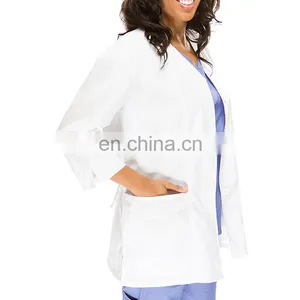 Hospital White Medical Doctor Lab Coat/100% Cotton Hospital Uniform thumbnail-1