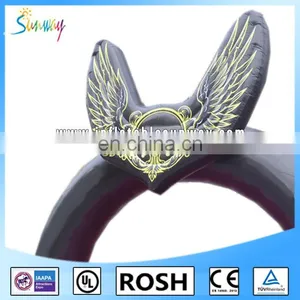 New Design Attractive Eagle Black Inflatable Arch for Advertising thumbnail-6