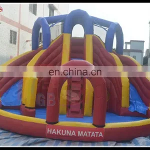 Manafacture Price Inflatable Water Slide With Pool Air Toy Inflatable Pool With Slide for Sale thumbnail-1