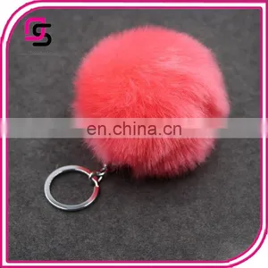 Fashion Keyring Pompom Charm Ball Car Key Chain Bag Pendant thumbnail-1