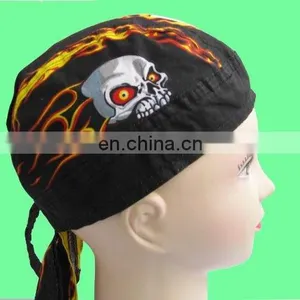 Fashion Cotton Flame Skeleton Waved Cap thumbnail-1