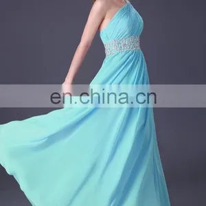 Grace Karin Women's Fashion Formal Long Dresses Evening Pink and Blue Chiffon A-line Evening Dress CL3410-2# thumbnail-4