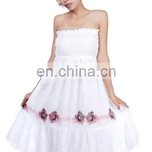 Cotton Hand Block Bustier Dress thumbnail-1