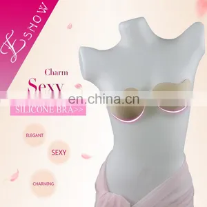 ES6611 Golden Wholesale Fashion Sexy Backless Invisible Nude Silicone Free Bra for Swimwear thumbnail-1