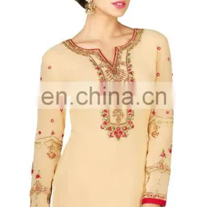 2017 Ocassion Party Wear Semi-Stitched Salwar Kameez Suits Dress Material (salwar Kameez Suit) thumbnail-2