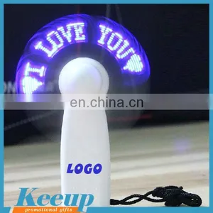 Customized Programmadble LED Digital Message Handheld Fan thumbnail-1