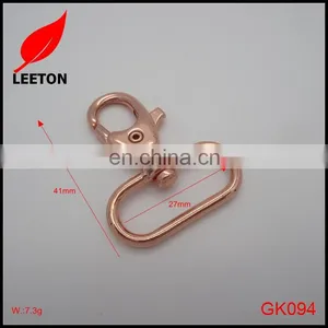 Factory Supply Shiny Rose Gold Snap Hook for Handbag thumbnail-4