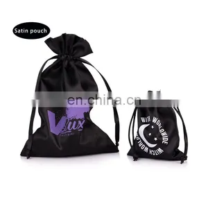 Cheap Silk Drawstring Satin Bag With Logo Printing ,Gift Satin Bag thumbnail-3