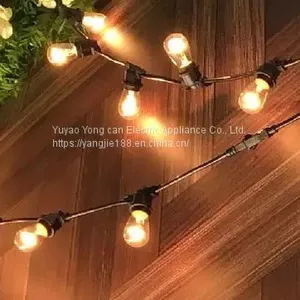 American Outdoor Lamp Holder, UL Lamp String, American Holiday Christmas Tree Decorative Lamp, American Lamp Holder Power Cord. thumbnail-2