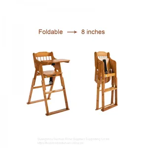 Kidz Wooden High Chair Jumbo Bear Highchair Timber Toddler Baby Beech Fold thumbnail-3