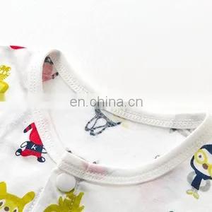 2018 Fashion Organic Baby Body Suit Children's Short Sleeve Toddlers Rompers thumbnail-2
