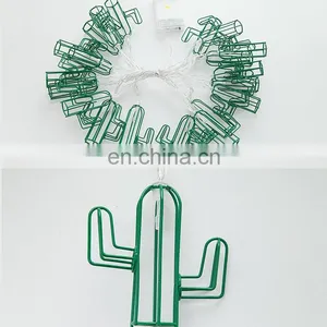 Quality Led Metal Iron Green Mini Cactus String Lights Garden Decorative Indoor Party Wedding Waterproof Fairy Strip Light thumbnail-6