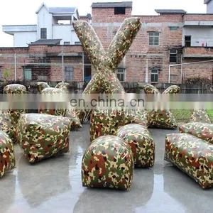 Wholesale Laser Tag Paintball Bunker Equipment Inflatable Camouflage Barriers Bunkers For Sale thumbnail-3