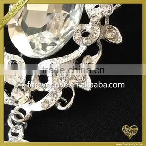 Fashion Female Pearl Pendant Brooch Crystal Brooches Pin FB025 thumbnail-2