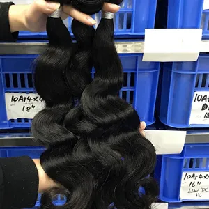 KHH Raw Human Wavy Hair Extensions Company, Raw Indian Temple Hair Directly From India thumbnail-5
